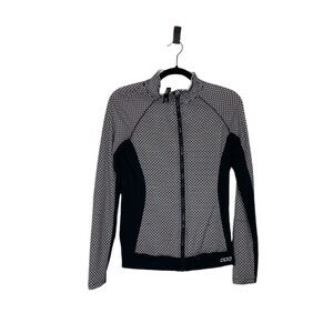Lorna Jane Black patterened sporty full zip